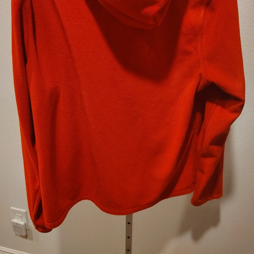 Danskin Now Women's Red Fleece Hoodie Size XL Polyester Full Zipper - Picture 10 of 11